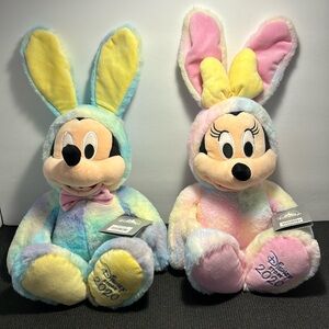Disney Store 2020 Easter Mickey & Minnie Mouse Exclusive 18-Inch Plush w/Tags